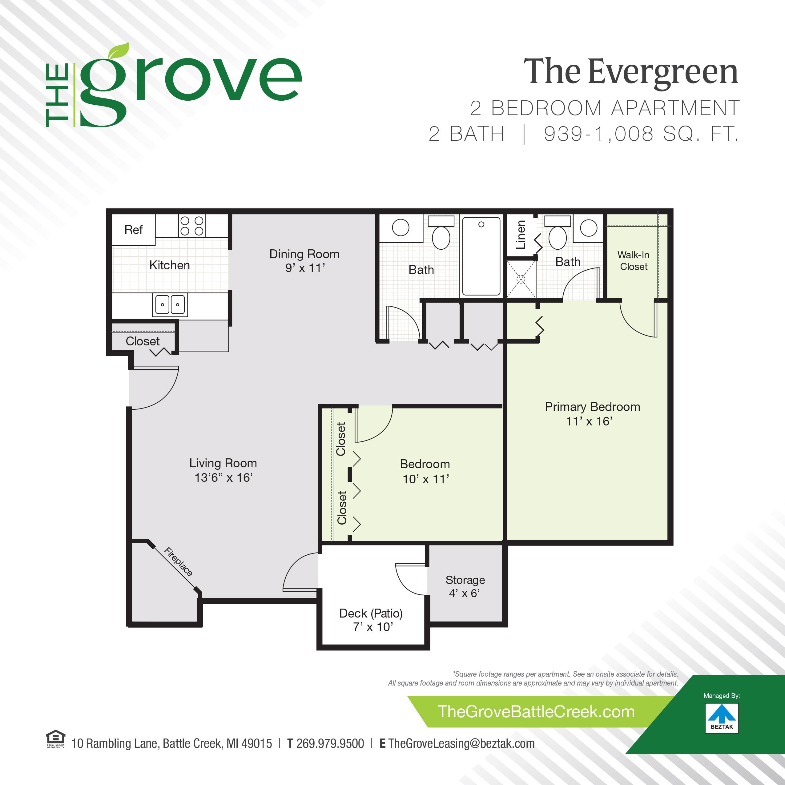The Evergreen floor plan